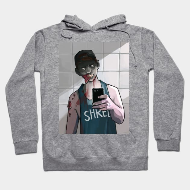 Zombie Selfie Hoodie by AJams